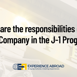 What are the responsibilities of the Host Company in the J-1 Program?