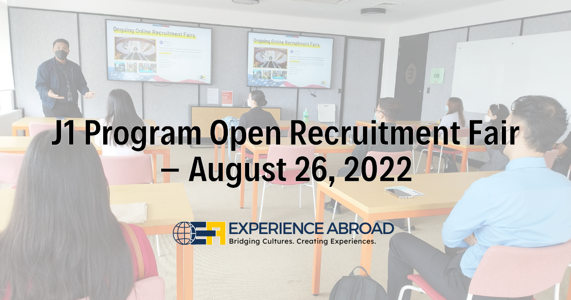J-1 Program Open Recruitment Fair – August 26, 2022